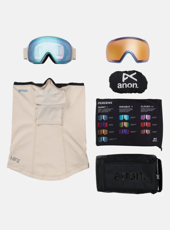 Anon M4-skidglasögon (toriska) + bonuslinser Perceive + MFI®-ansiktsmask Anon M4-skidglasögon (toriska) + bonuslinser Perceive + MFI®-ansiktsmask