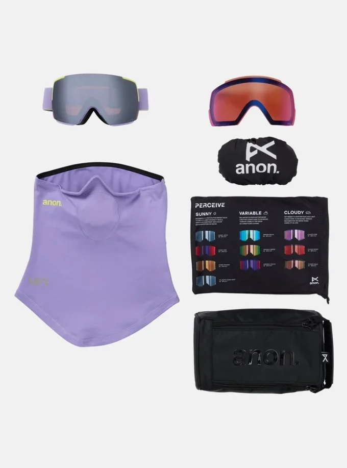 Anon M5S-skidglasögon + bonuslins + MFI®-ansiktsmask Anon M5S-skidglasögon + bonuslins + MFI®-ansiktsmask