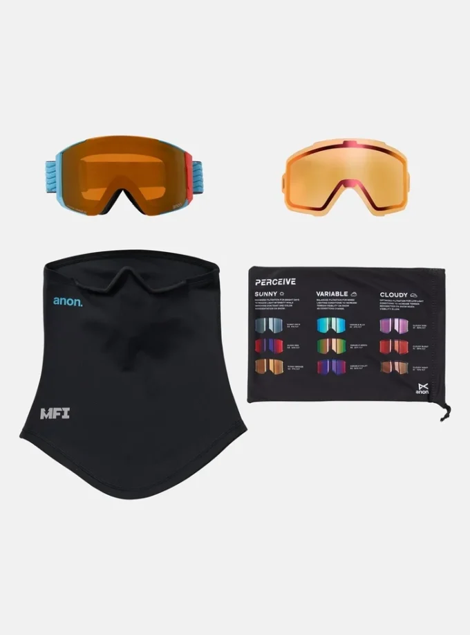 Anon Sync-skidglasögon + bonuslins + MFI®-ansiktsmask Anon Sync-skidglasögon + bonuslins + MFI®-ansiktsmask