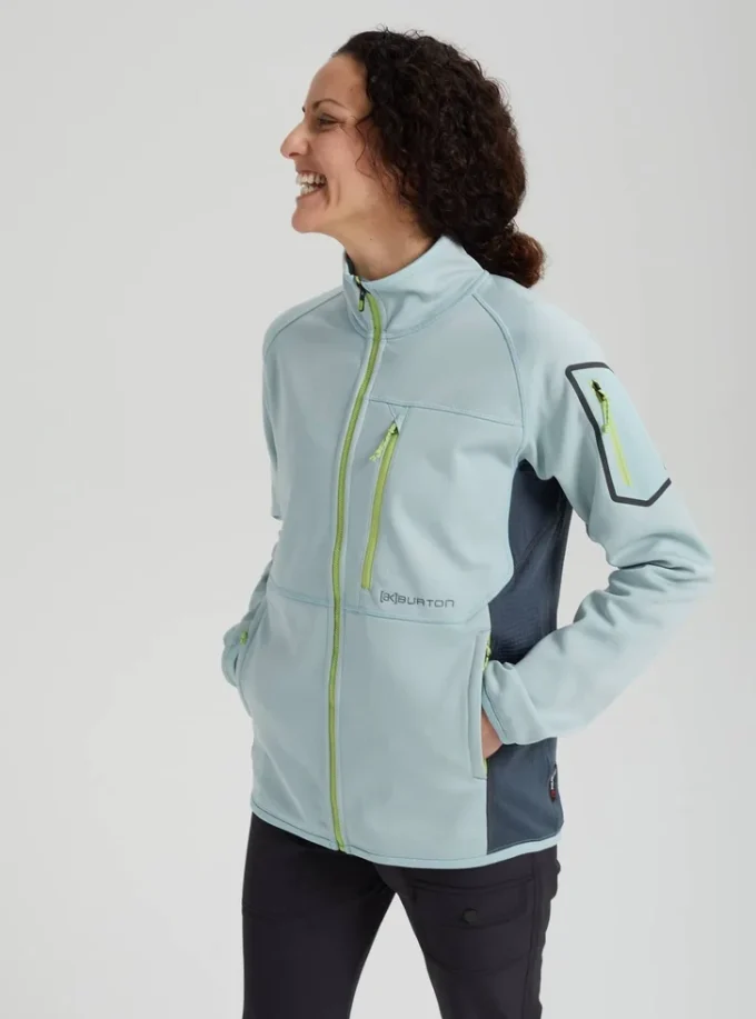 Burton [ak]® Polartec® Grid fleecetröja med hel dragkedja