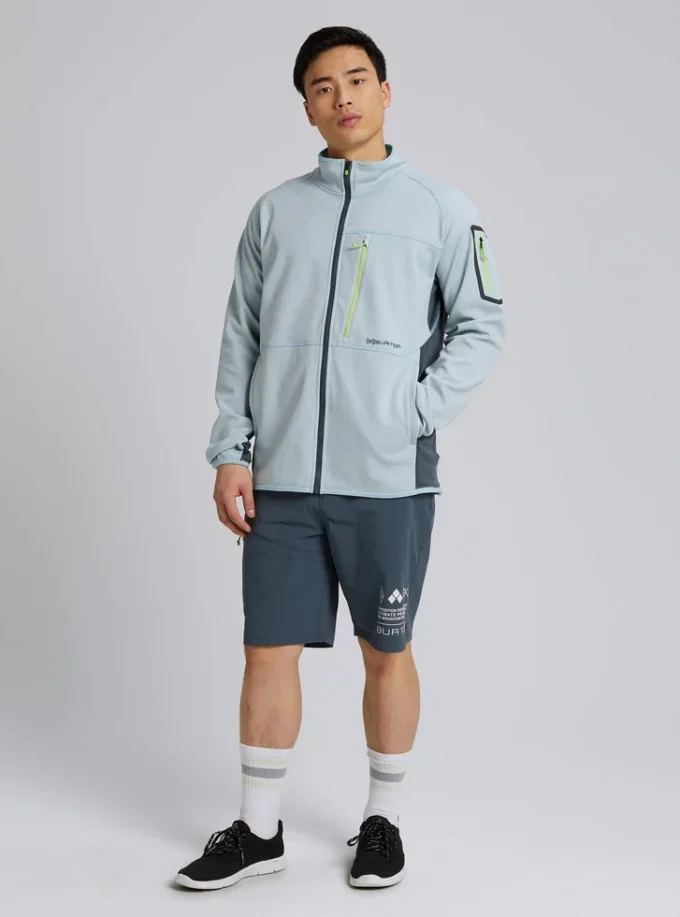Burton [ak]® Polartec® Grid fleecetröja med hel dragkedja