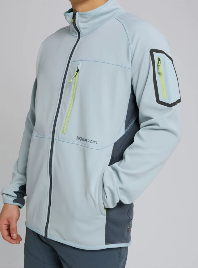 Burton [ak]® Polartec® Grid fleecetröja med hel dragkedja