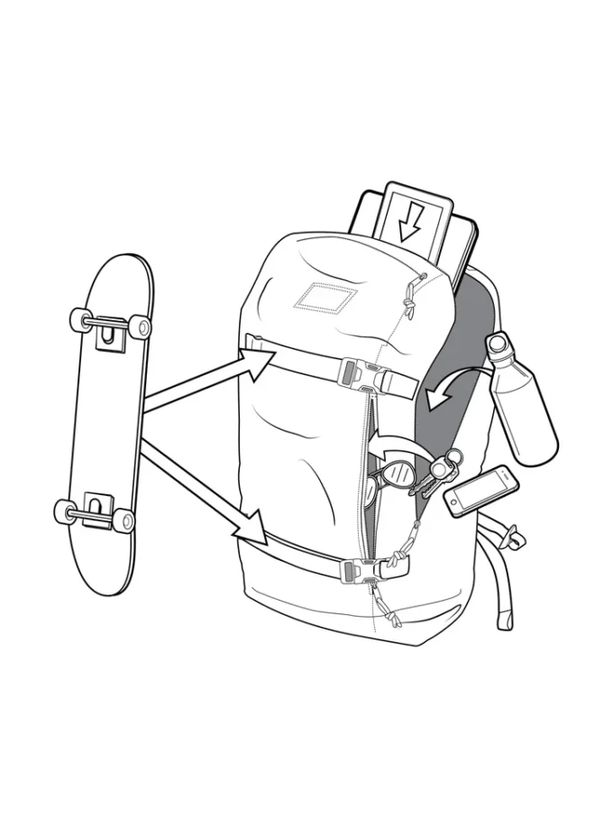 Burton Kilo 2.0 27L ryggsäck Burton Kilo 2.0 27L ryggsäck
