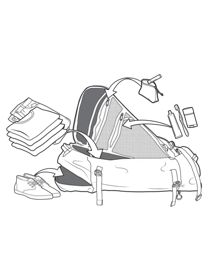 Burton Multipath 90L stor duffelväska Burton Multipath 90L stor duffelväska