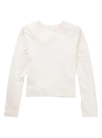 Larosa långärmad crop-t-shirt för dam