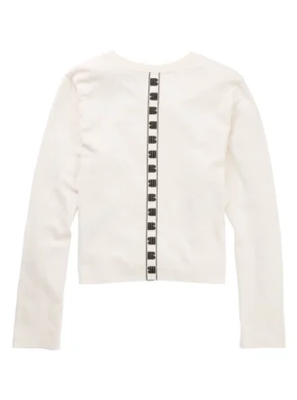 Larosa långärmad crop-t-shirt för dam